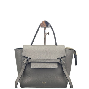 Celine Nano Belt Bag Grained Calfskin Grey