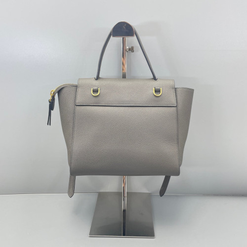 Celine Nano Belt Bag Grained Calfskin Grey