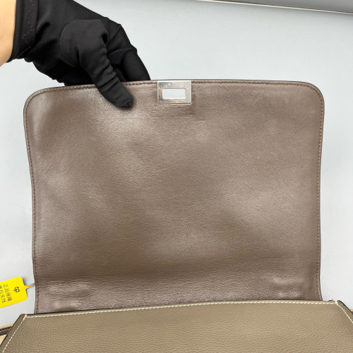 Celine Medium Trapeze Calfskin Suede Grey Natural Tan Celine Medium Trapeze Calfskin Suede Grey Natural Tan