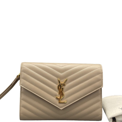 Yves Saint Laurent Clutch Caviar Nude Pink