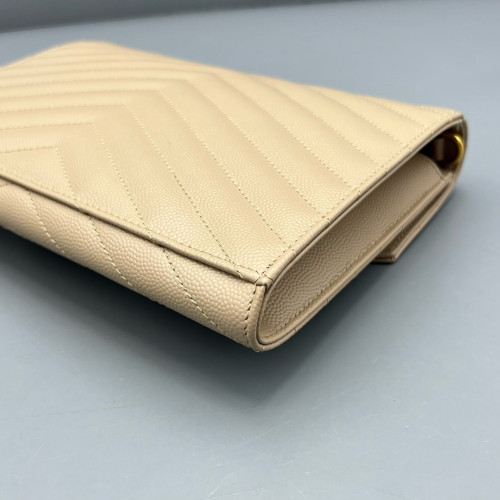Yves Saint Laurent Clutch Caviar Nude Pink