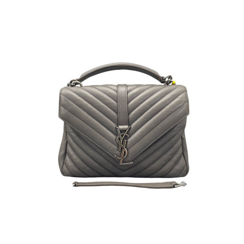 Yves Saint Laurent Medium Envelope Chain Wallet Calfskin Grey Yves Saint Laurent Medium Envelope Chain Wallet Calfskin Grey