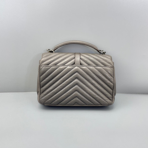 Yves Saint Laurent Medium Envelope Chain Wallet Calfskin Grey Yves Saint Laurent Medium Envelope Chain Wallet Calfskin Grey