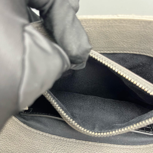 Yves Saint Laurent Medium Envelope Chain Wallet Calfskin Grey Yves Saint Laurent Medium Envelope Chain Wallet Calfskin Grey