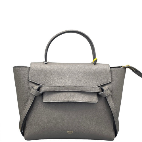 Celine Micro Belt Bag Saffiano Calfskin Grey Celine Micro Belt Bag Saffiano Calfskin Grey