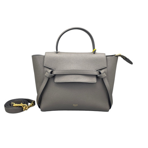 Celine Micro Belt Bag Saffiano Calfskin Grey Celine Micro Belt Bag Saffiano Calfskin Grey