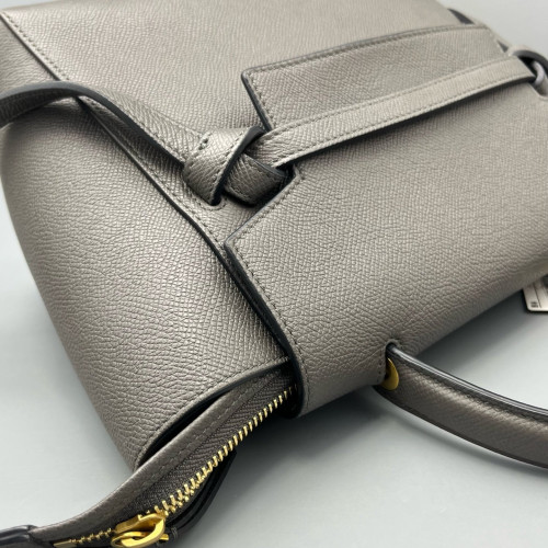 Celine Micro Belt Bag Saffiano Calfskin Grey Celine Micro Belt Bag Saffiano Calfskin Grey