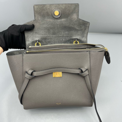 Celine Micro Belt Bag Saffiano Calfskin Grey Celine Micro Belt Bag Saffiano Calfskin Grey