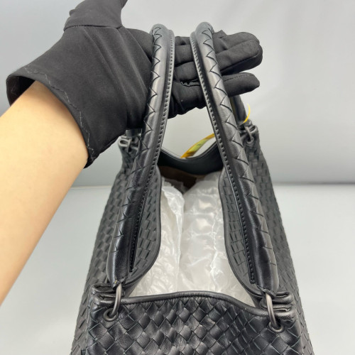 Bottega Veneta Tote Bag Lambskin Intrecciato Nappa Black Bottega Veneta Tote Bag Lambskin Intrecciato Nappa Black