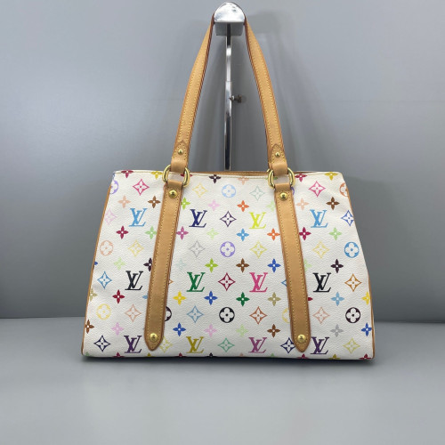 Louis Vuitton Handbag Monogram Multicolor White Blue Green