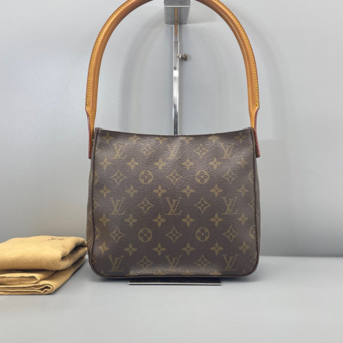 Louis Vuitton Looping MM Monogram Dark Brown Light Brown