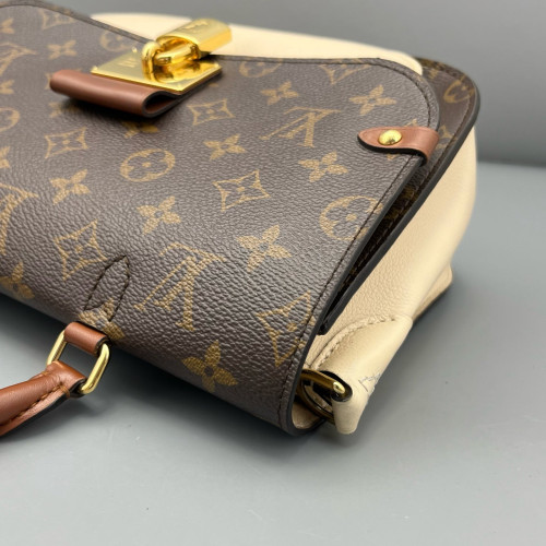 Louis Vuitton Marignan Monogram Calfskin Dark Brown Light Brown White Louis Vuitton Marignan Monogram Calfskin Dark Brown Light Brown White