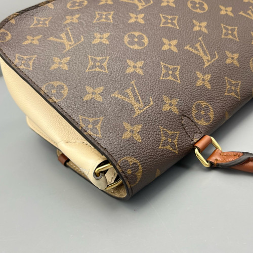 Louis Vuitton Marignan Monogram Calfskin Dark Brown Light Brown White Louis Vuitton Marignan Monogram Calfskin Dark Brown Light Brown White
