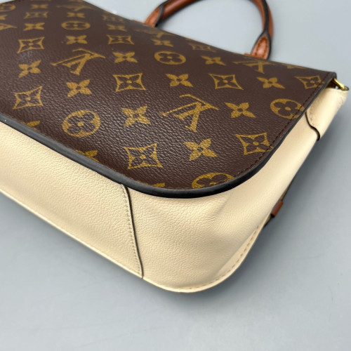 Louis Vuitton Marignan Monogram Calfskin Dark Brown Light Brown White Louis Vuitton Marignan Monogram Calfskin Dark Brown Light Brown White