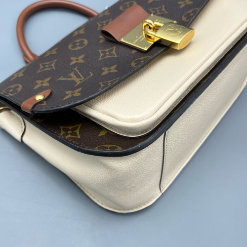 Louis Vuitton Marignan Monogram Calfskin Dark Brown Light Brown White Louis Vuitton Marignan Monogram Calfskin Dark Brown Light Brown White