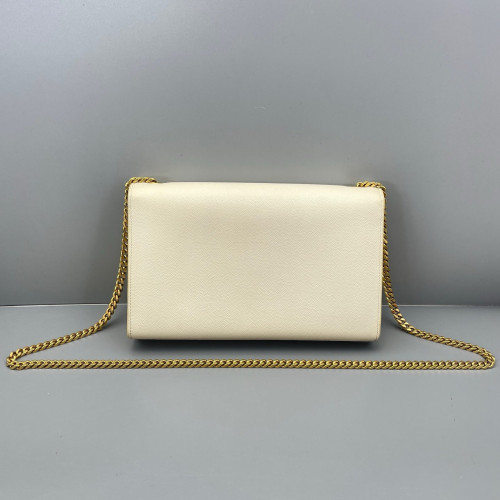 Yves Saint Laurent Medium Classic Kate Caviar White