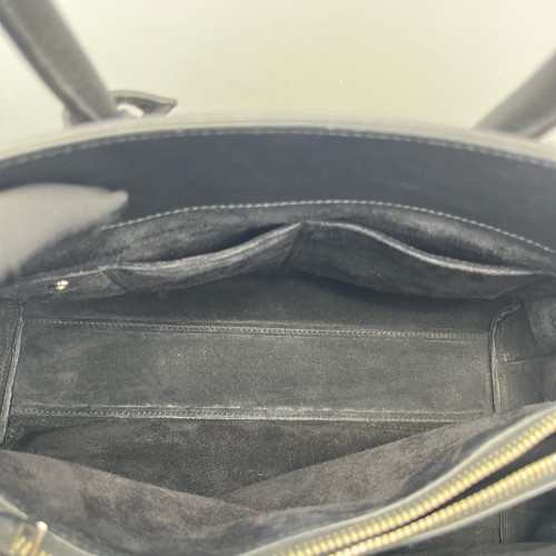Yves Saint Laurent Studded Medium Sac De Jour Calfskin Black