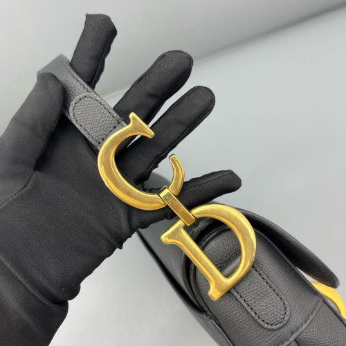 Dior Medium Saddle Bag Calfskin Black Dior Medium Saddle Bag Calfskin Black