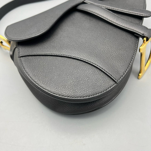Dior Medium Saddle Bag Calfskin Black Dior Medium Saddle Bag Calfskin Black