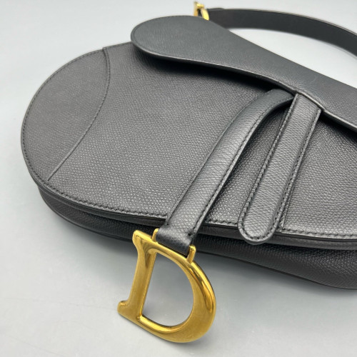 Dior Medium Saddle Bag Calfskin Black Dior Medium Saddle Bag Calfskin Black
