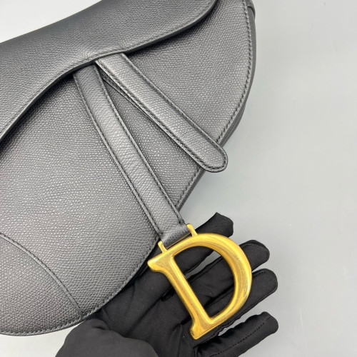 Dior Medium Saddle Bag Calfskin Black Dior Medium Saddle Bag Calfskin Black