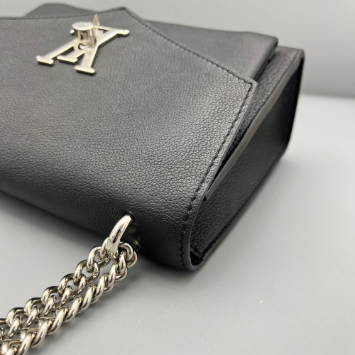 Louis Vuitton Mylockme Chain Bag BB Calfskin Black