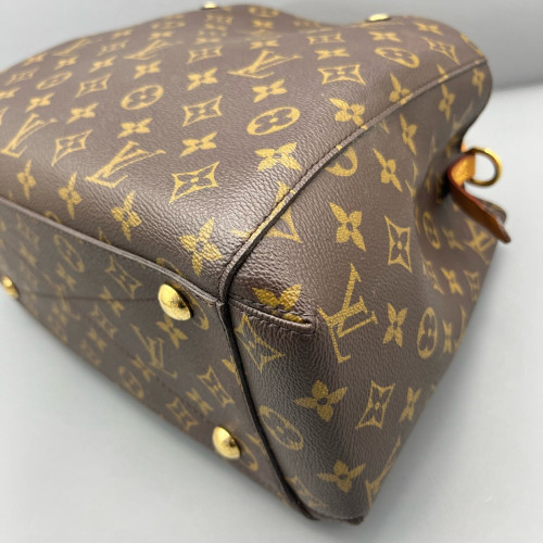 Louis Vuitton Montaigne MM Monogram Dark Brown Light Brown