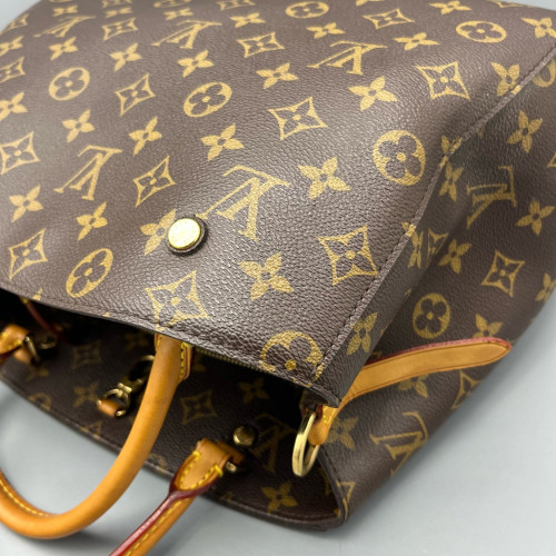Louis Vuitton Montaigne MM Monogram Dark Brown Light Brown