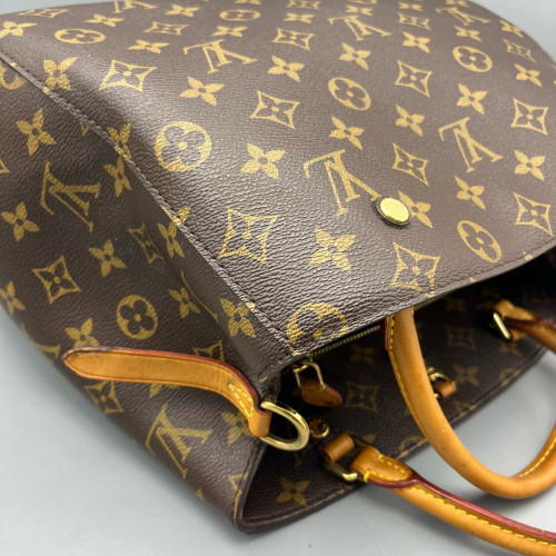 Louis Vuitton Montaigne MM Monogram Dark Brown Light Brown