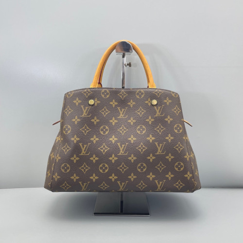 Louis Vuitton Montaigne MM Monogram Dark Brown Light Brown