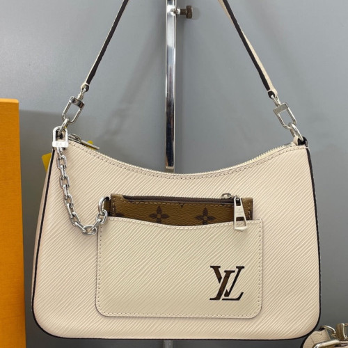 Louis Vuitton Marelle Handbag Epi White
