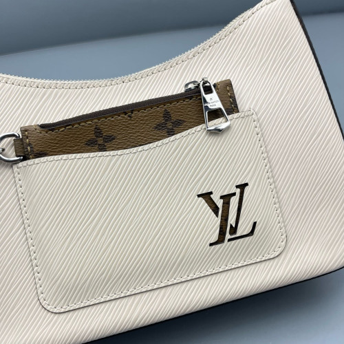 Louis Vuitton Marelle Handbag Epi White