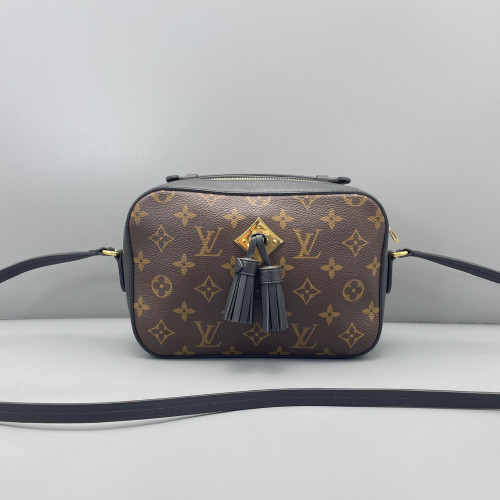 Louis Vuitton Saintonge Monogram Calfskin Dark Brown Light Brown Black Louis Vuitton Saintonge Monogram Calfskin Dark Brown Light Brown Black