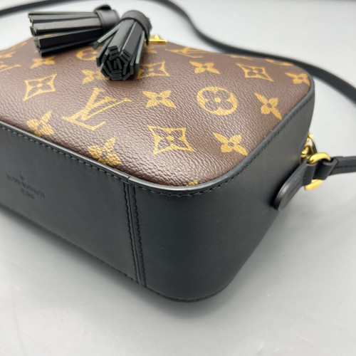 Louis Vuitton Saintonge Monogram Calfskin Dark Brown Light Brown Black Louis Vuitton Saintonge Monogram Calfskin Dark Brown Light Brown Black