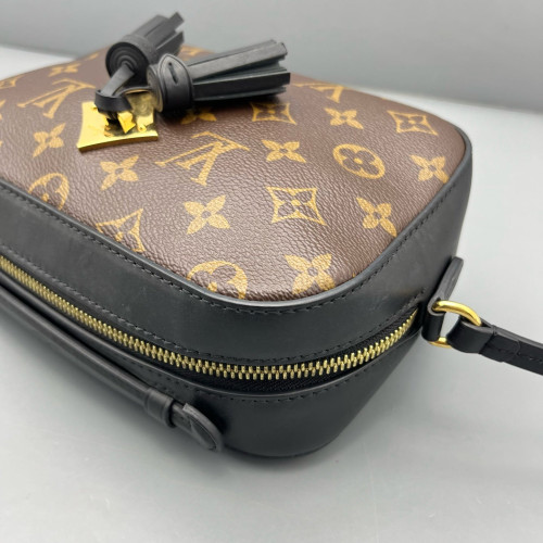 Louis Vuitton Saintonge Monogram Calfskin Dark Brown Light Brown Black Louis Vuitton Saintonge Monogram Calfskin Dark Brown Light Brown Black