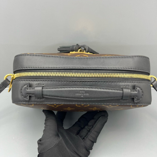 Louis Vuitton Saintonge Monogram Calfskin Dark Brown Light Brown Black Louis Vuitton Saintonge Monogram Calfskin Dark Brown Light Brown Black