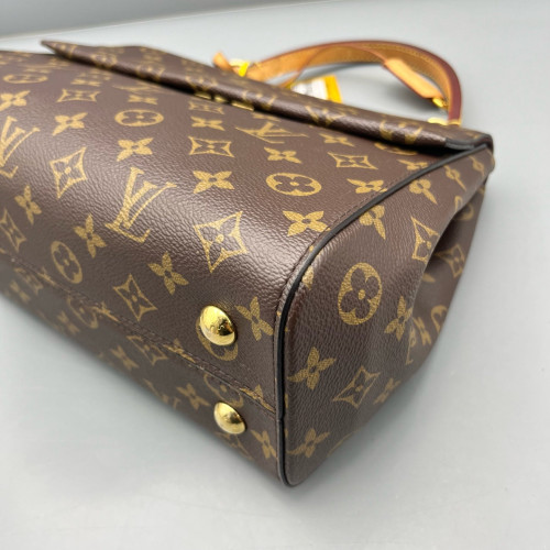 Louis Vuitton Cluny Mm Monogram Dark Brown Light Brown Red