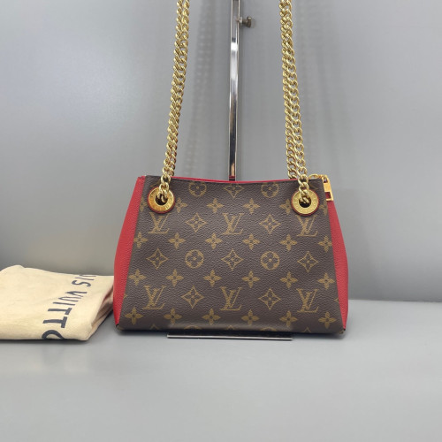 Louis Vuitton Surene BB Monogram Dark Brown Light Brown Red Louis Vuitton Surene BB Monogram Dark Brown Light Brown Red