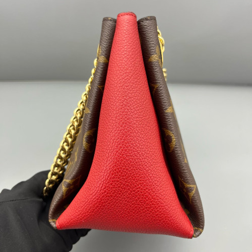 Louis Vuitton Surene BB Monogram Dark Brown Light Brown Red Louis Vuitton Surene BB Monogram Dark Brown Light Brown Red