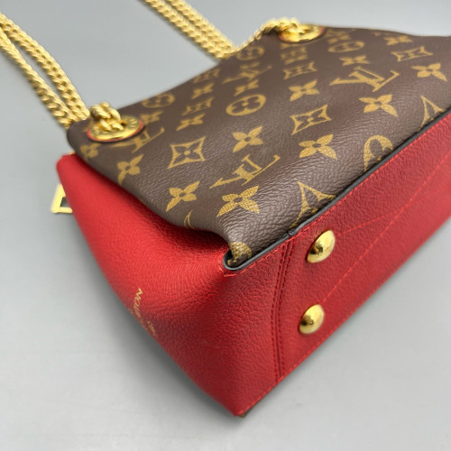 Louis Vuitton Surene BB Monogram Dark Brown Light Brown Red Louis Vuitton Surene BB Monogram Dark Brown Light Brown Red