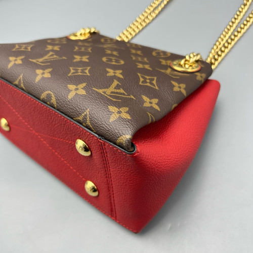 Louis Vuitton Surene BB Monogram Dark Brown Light Brown Red Louis Vuitton Surene BB Monogram Dark Brown Light Brown Red