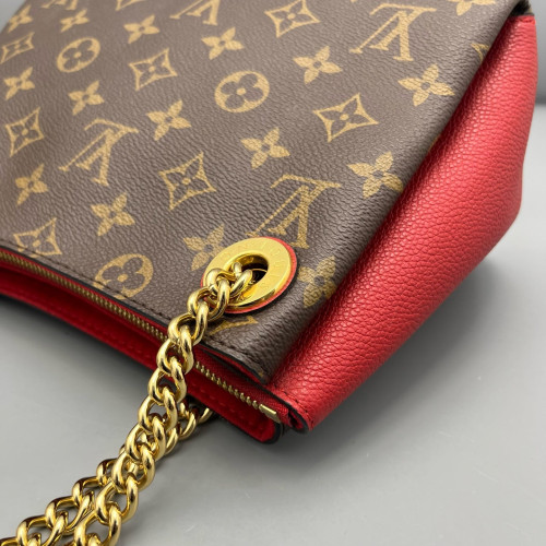 Louis Vuitton Surene BB Monogram Dark Brown Light Brown Red Louis Vuitton Surene BB Monogram Dark Brown Light Brown Red