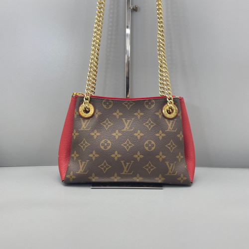 Louis Vuitton Surene BB Monogram Dark Brown Light Brown Red Louis Vuitton Surene BB Monogram Dark Brown Light Brown Red