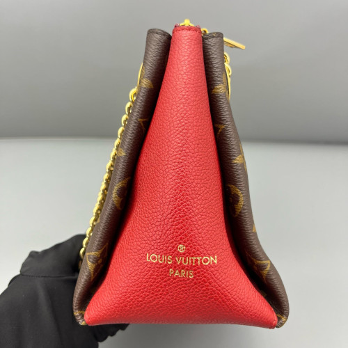 Louis Vuitton Surene BB Monogram Dark Brown Light Brown Red Louis Vuitton Surene BB Monogram Dark Brown Light Brown Red