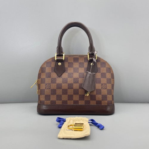 Louis Vuitton Alma BB Damier Ebene Dark Brown Light Brown