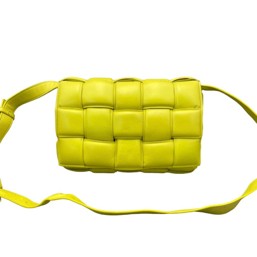 Bottega Veneta Small Padded Cassette Crossbody Bag Lambskin Intrecciato Nappa Green