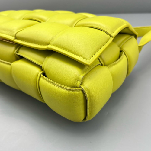 Bottega Veneta Small Padded Cassette Crossbody Bag Lambskin Intrecciato Nappa Green