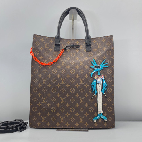 Louis Vuitton Sac Plat Monogram Dark Brown Light Brown