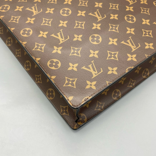 Louis Vuitton Sac Plat Monogram Dark Brown Light Brown