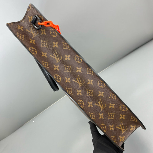 Louis Vuitton Sac Plat Monogram Dark Brown Light Brown